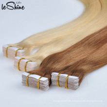 Quality PU With Silk Inside Best Double Drawn Tape Hair In China